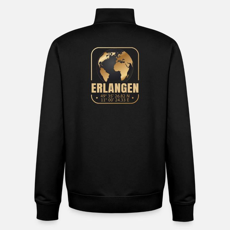 Erlangen - Unisex Organic Zip Sweatshirt von Stanley/Stella - Schwarz