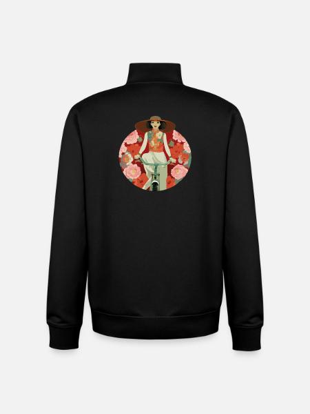 Cyclist - Unisex Organic Zip Sweatshirt by Stanley/Stella - black