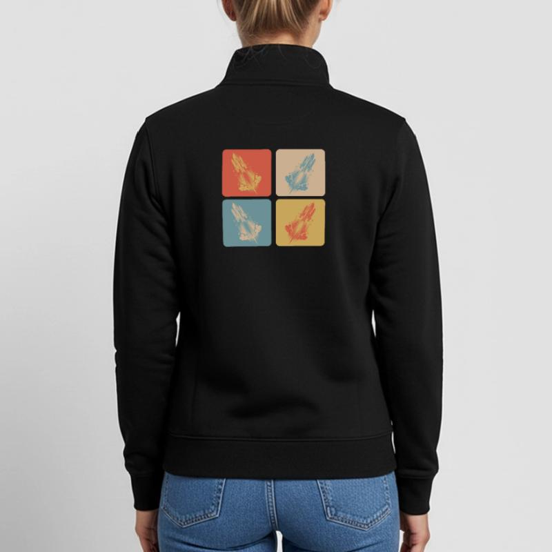 Conception de l’espace Sweat zippé unisexe en coton bio Stanley/Stella