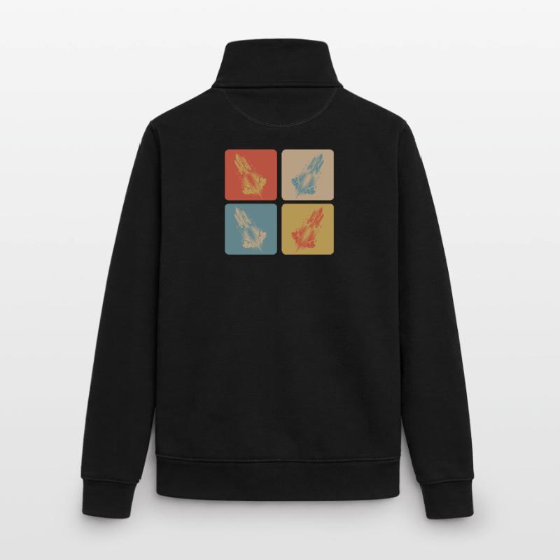 Conception de l’espace Sweat zippé unisexe en coton bio Stanley/Stella