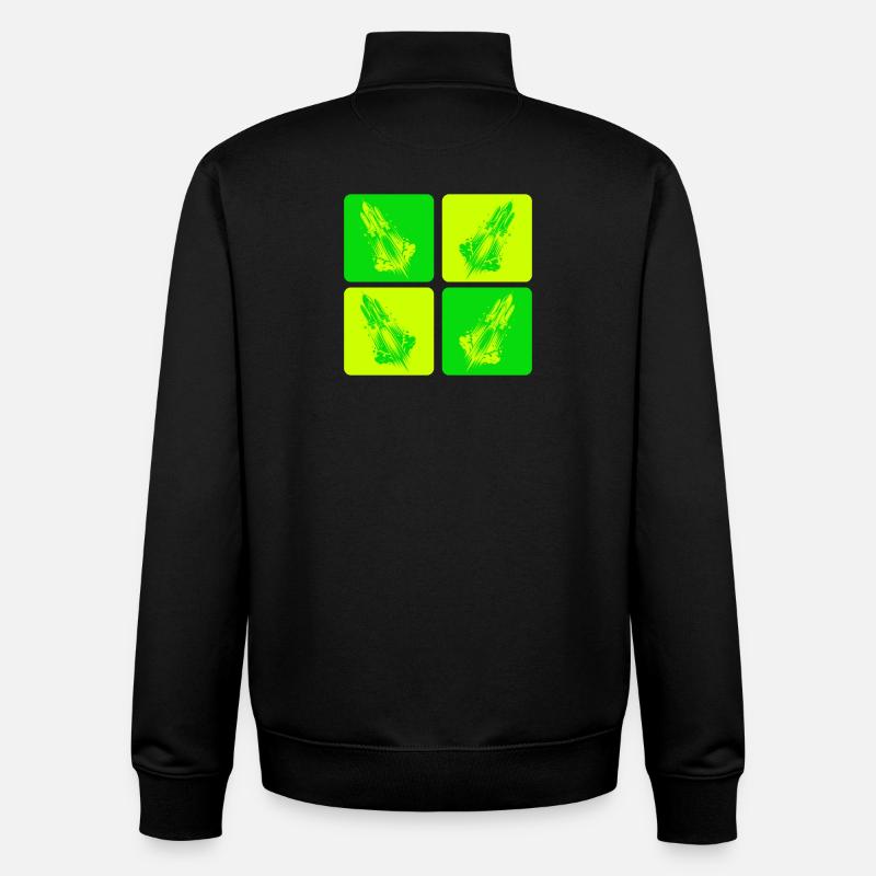 Space Space Design - Unisex Organic Zip Sweatshirt by Stanley/Stella - black