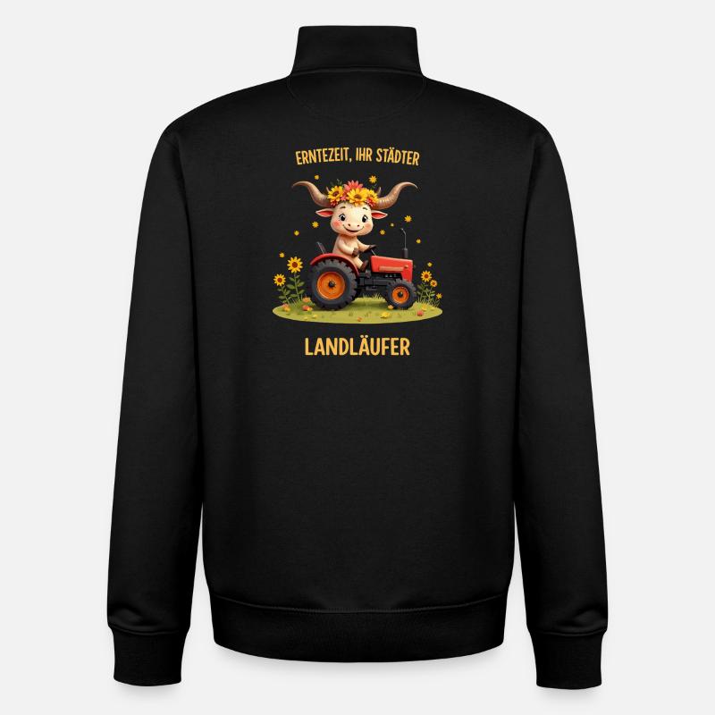 Erntezeit Landläufer - Unisex Organic Zip Sweatshirt von Stanley/Stella - Schwarz