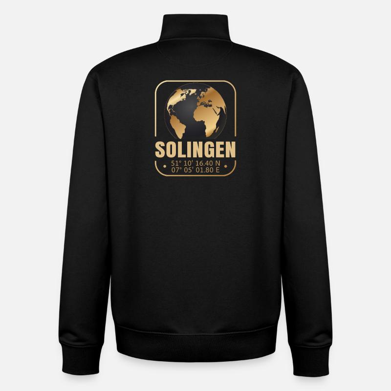 Solingen - Unisex Organic Zip Sweatshirt von Stanley/Stella - Schwarz