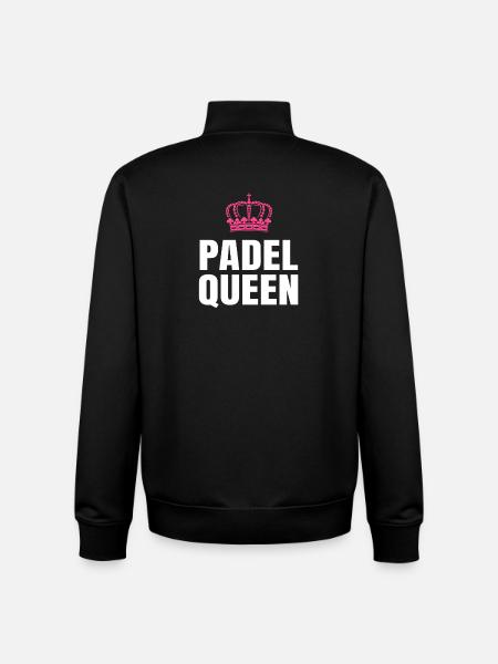 Padel-Königin - Unisex Organic Zip Sweatshirt von Stanley/Stella - Schwarz