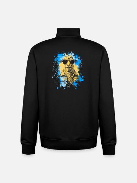 Mode bêlement : Activé - Sweat zippé unisexe en coton bio Stanley/Stella - noir