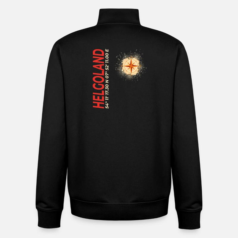 Helgoland - Unisex Organic Zip Sweatshirt von Stanley/Stella - Schwarz