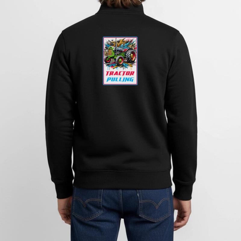 Tractor Pulling Power Unisex Organic Zip Sweatshirt von Stanley/Stella