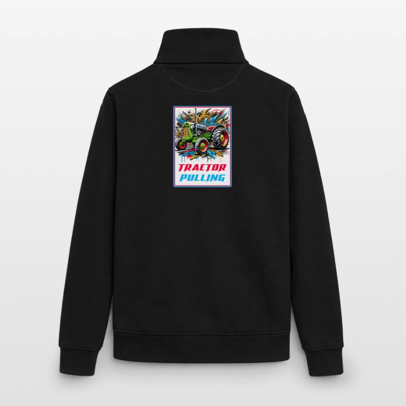 Tractor Pulling Power Unisex Organic Zip Sweatshirt von Stanley/Stella