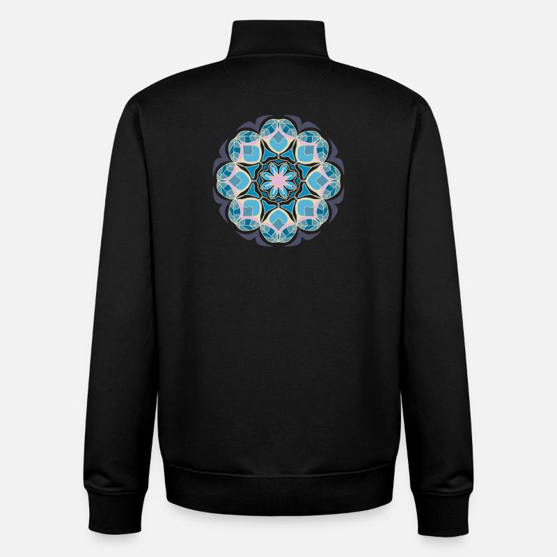 Beach day Mandala - Unisex Organic Zip Sweatshirt von Stanley/Stella - Schwarz