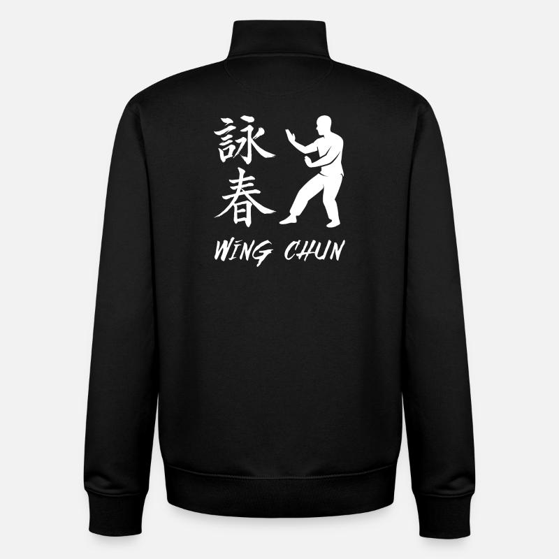 Wing Chun Fighter - Unisex Organic Zip Sweatshirt von Stanley/Stella - Schwarz