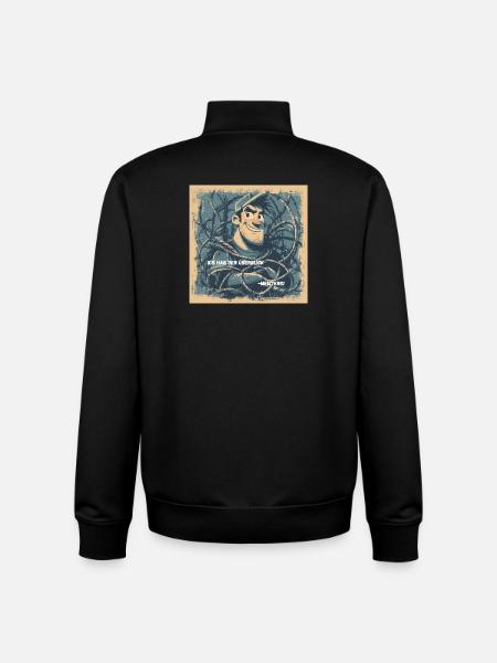 Morgens unter Hochspannung - Unisex Organic Zip Sweatshirt von Stanley/Stella - Schwarz