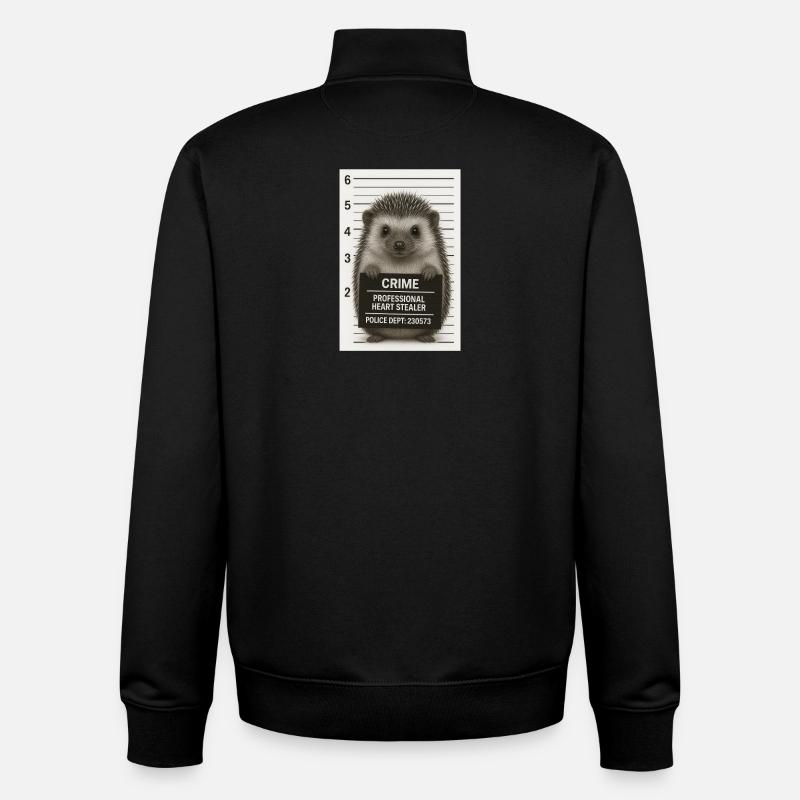 Verbrecherischer Igel - Unisex Organic Zip Sweatshirt von Stanley/Stella - Schwarz