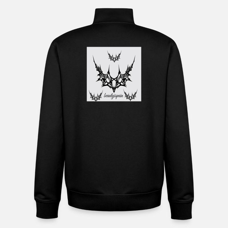 beautyispain - Sweat zippé unisexe en coton bio Stanley/Stella - noir