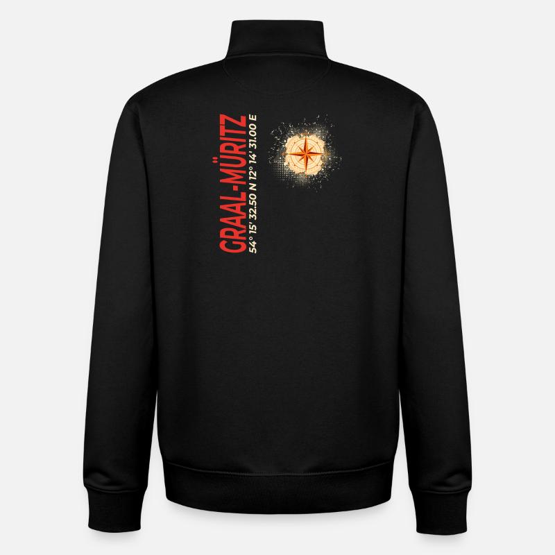 Graal-Müritz - Unisex Organic Zip Sweatshirt von Stanley/Stella - Schwarz