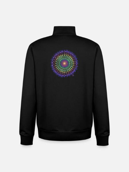 Mandala Energie - Unisex Organic Zip Sweatshirt von Stanley/Stella - Schwarz