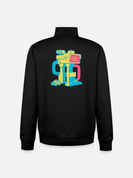 Pop Art Toy Set - Unisex Organic Zip Sweatshirt by Stanley/Stella - black