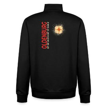 Oldenburg - Unisex Organic Zip Sweatshirt von Stanley/Stella - Schwarz - Hinten - AI Model Male 185 light (185cm)