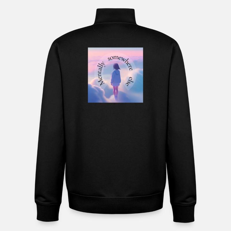 Mental Somewhere Else – Aesthetic Dreamscape - Unisex Organic Zip Sweatshirt von Stanley/Stella - Schwarz