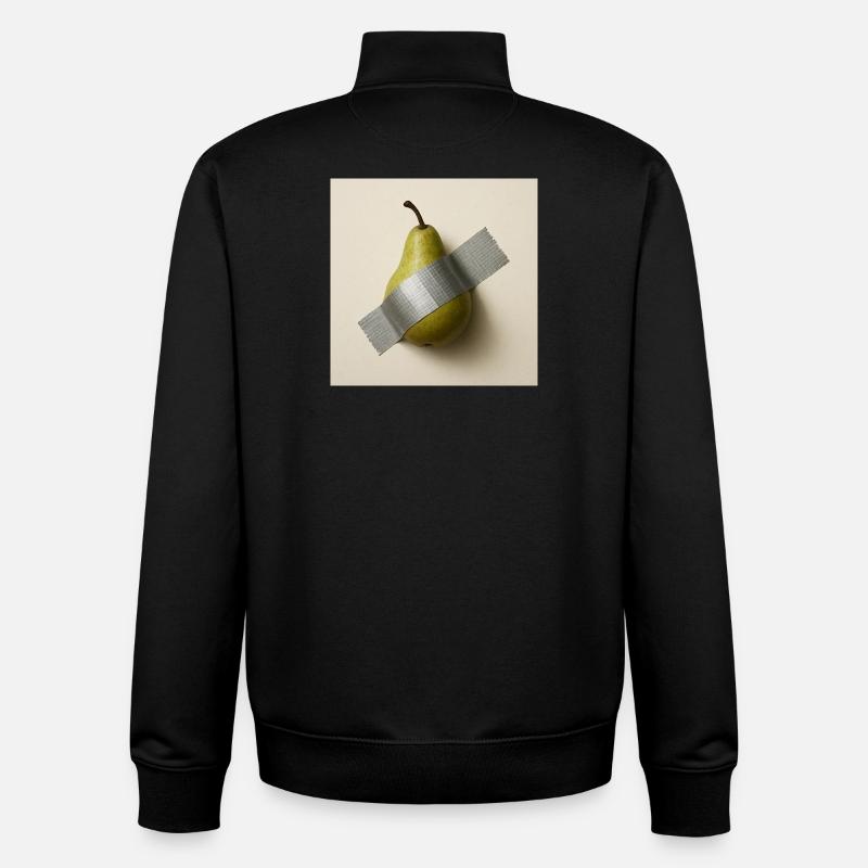 Abstrakte Birne Metaphorisches Kunstwerk - Unisex Organic Zip Sweatshirt von Stanley/Stella - Schwarz