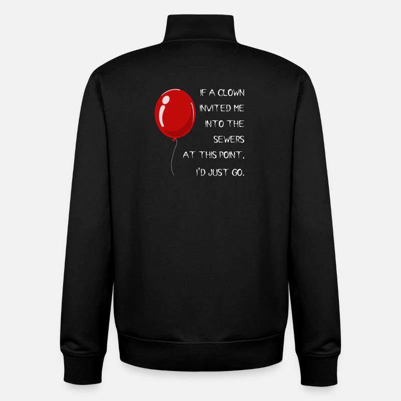 Einladung vom Clown - Unisex Organic Zip Sweatshirt von Stanley/Stella - Schwarz