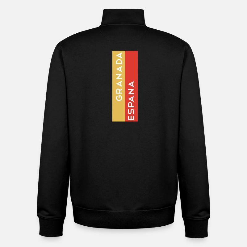 Grenade - Sweat zippé unisexe en coton bio Stanley/Stella - noir