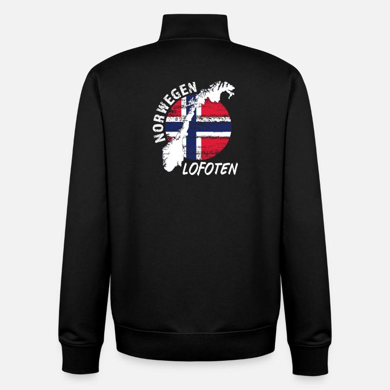 Lofoten - Unisex Organic Zip Sweatshirt von Stanley/Stella - Schwarz