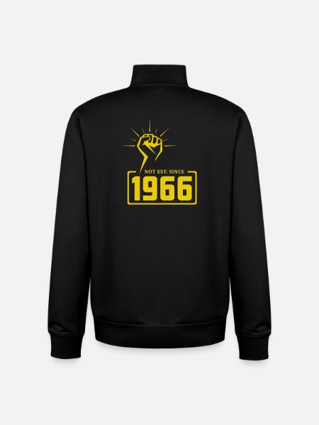 Retro Revolution 1966 T-Shirt Design - Unisex Organic Zip Sweatshirt by Stanley/Stella - black