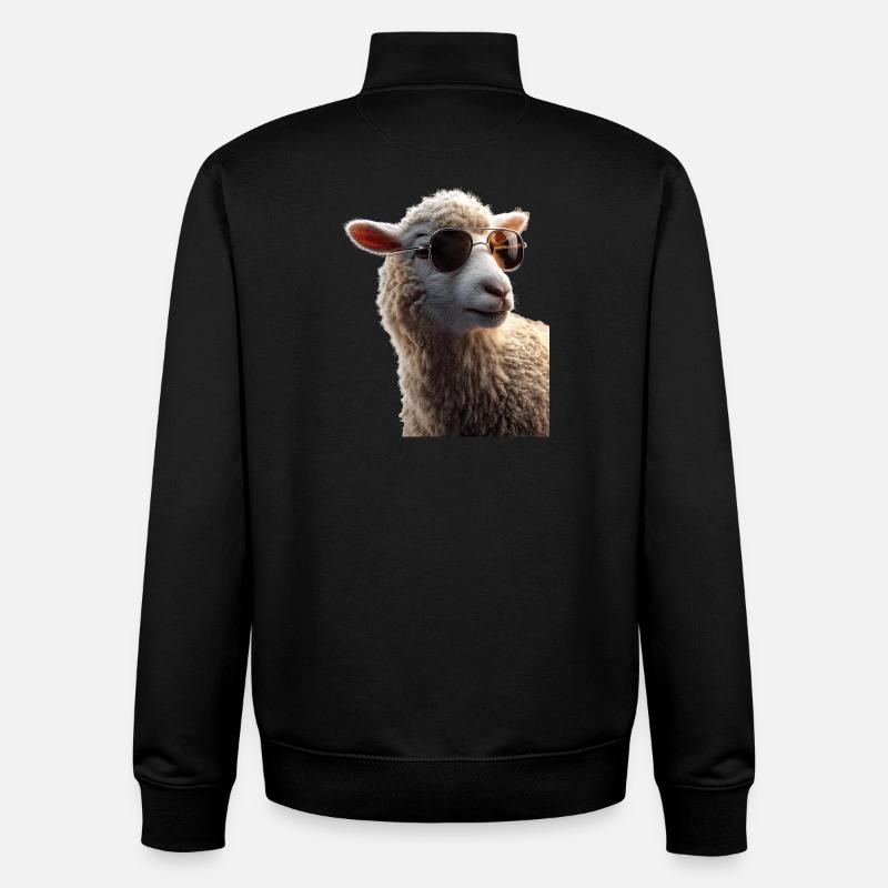 Schaf Lamm Schäfchen Hausschaf Schäfer Süße Schafe - Unisex Organic Zip Sweatshirt von Stanley/Stella - Schwarz