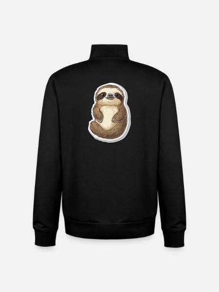 Sloth - Unisex Organic Zip Sweatshirt by Stanley/Stella - black