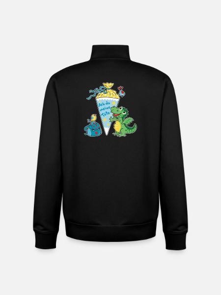 Schoolchild Dragon. Oh my bag! - Unisex Organic Zip Sweatshirt by Stanley/Stella - black
