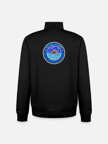 Bats are the only flying mammal - Unisex Organic Zip Sweatshirt by Stanley/Stella - black