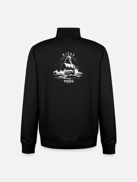 Njörd - the Viking sea god - Unisex Organic Zip Sweatshirt by Stanley/Stella - black