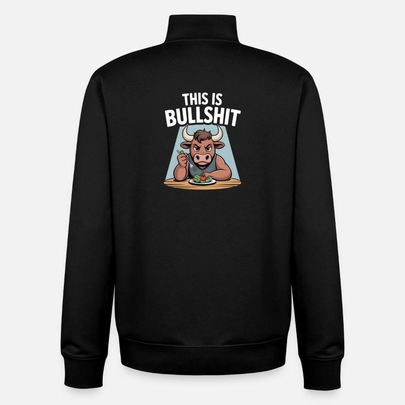 Das ist Bullshit Salad Edition - Unisex Organic Zip Sweatshirt von Stanley/Stella - Schwarz