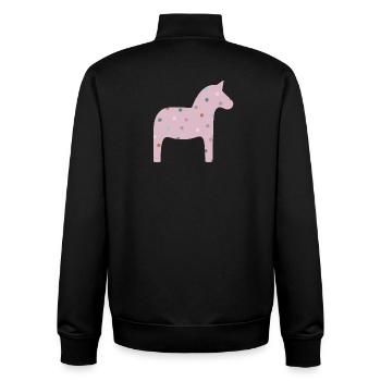 Dalapferd Punkte Dots skandinavisch Deko skandi - Unisex Organic Zip Sweatshirt von Stanley/Stella - Schwarz - Hinten - AI Model Male 185 light (185cm)