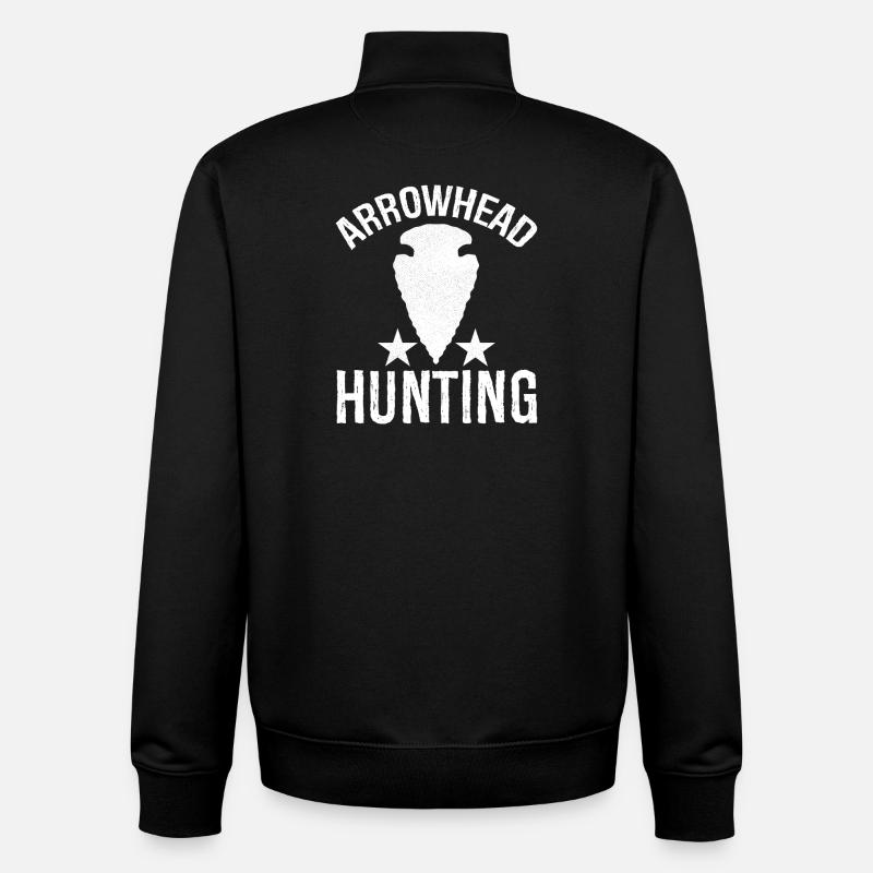 Arrowhead Hunting - Unisex Organic Zip Sweatshirt von Stanley/Stella - Schwarz