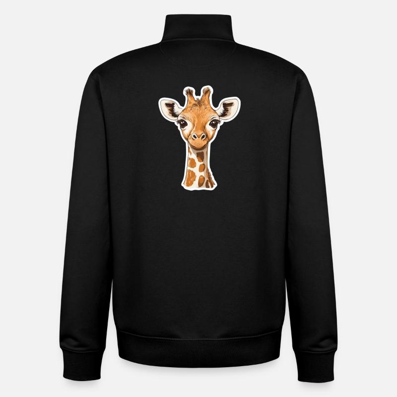 Giraffe - Unisex Organic Zip Sweatshirt von Stanley/Stella - Schwarz