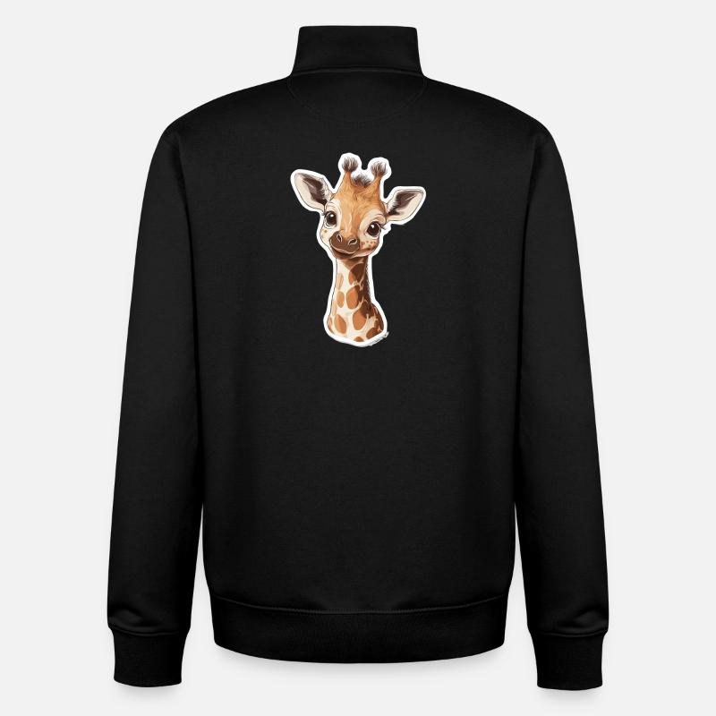 Giraffe - Unisex Organic Zip Sweatshirt von Stanley/Stella - Schwarz