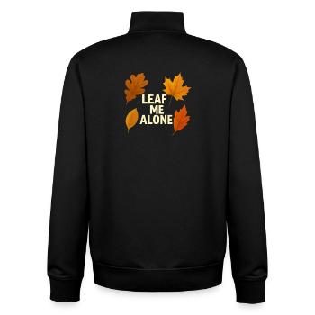 Lass mich in ruhe - Unisex Organic Zip Sweatshirt von Stanley/Stella - Schwarz - Hinten - AI Model Male 185 light (185cm)
