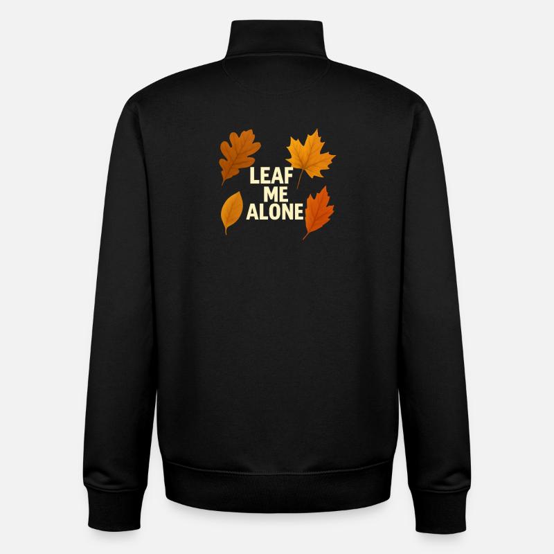 Lass mich in ruhe - Unisex Organic Zip Sweatshirt von Stanley/Stella - Schwarz