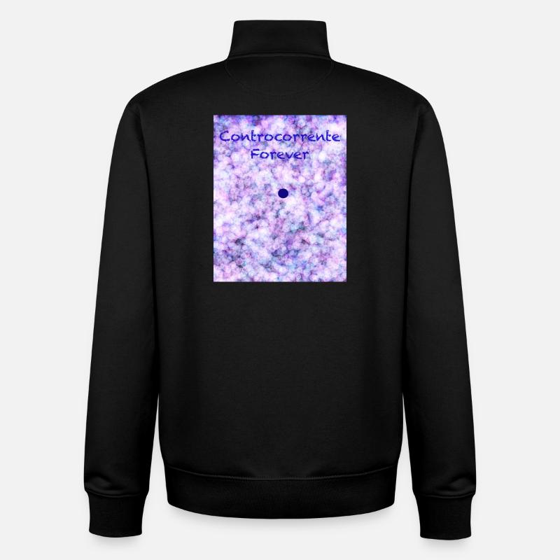 En amont - Sweat zippé unisexe en coton bio Stanley/Stella - noir