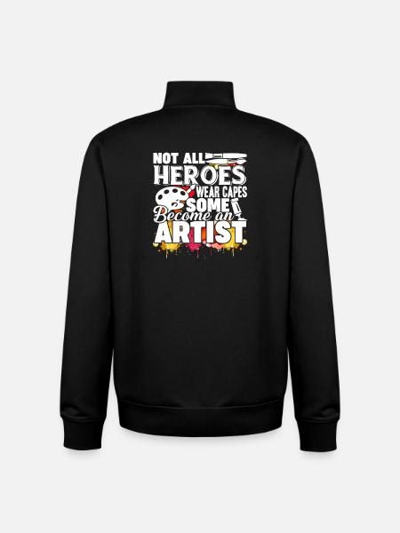 Artist Become An Artist - Unisex Organic Zip Sweatshirt by Stanley/Stella - black