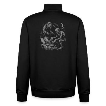 Juments et étrangleurs - Cauchemars fantomatiques - Sweat zippé unisexe en coton bio Stanley/Stella - noir - Dos - AI Model Male 185 light (185cm)