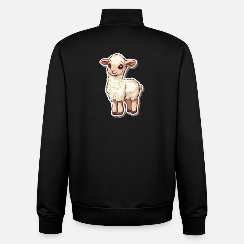 Schaf - Unisex Organic Zip Sweatshirt von Stanley/Stella - Schwarz