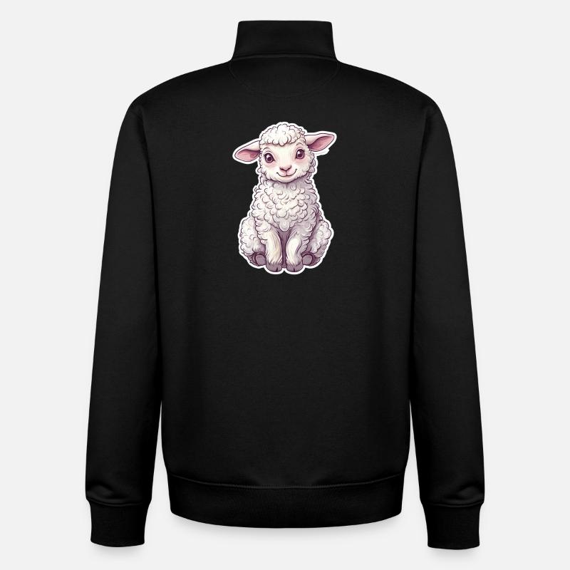 Schaf - Unisex Organic Zip Sweatshirt von Stanley/Stella - Schwarz