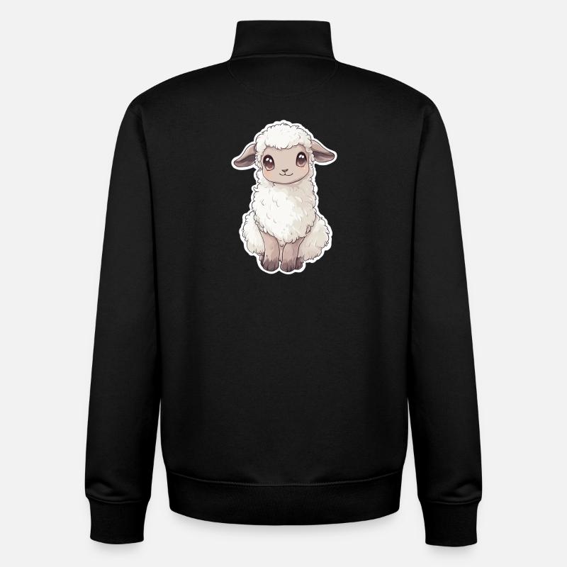 Schaf - Unisex Organic Zip Sweatshirt von Stanley/Stella - Schwarz