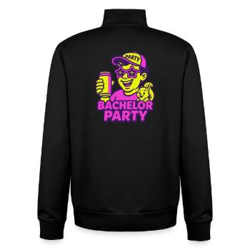 Bachelor Party - Unisex Organic Zip Sweatshirt von Stanley/Stella - Schwarz - Hinten - AI Model Male 185 light (185cm)