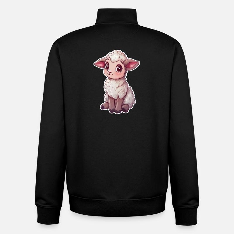 Schaf - Unisex Organic Zip Sweatshirt von Stanley/Stella - Schwarz