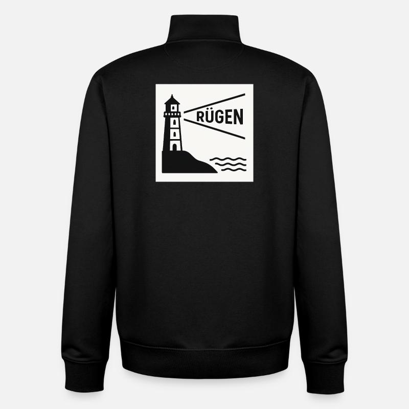 Réprimander - Sweat zippé unisexe en coton bio Stanley/Stella - noir