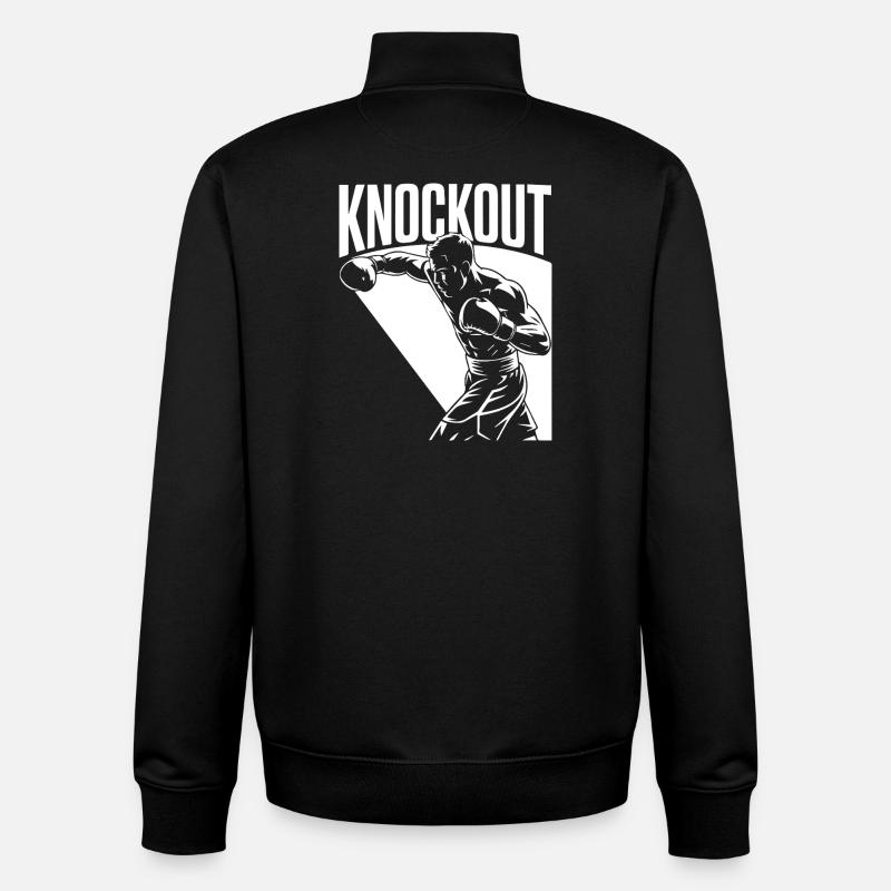 Knockout - Unisex Organic Zip Sweatshirt by Stanley/Stella - black