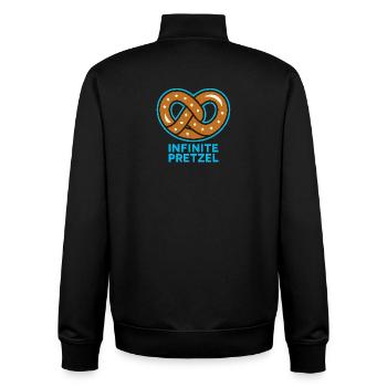 Infinite Pretzel - Unisex Organic Zip Sweatshirt von Stanley/Stella - Schwarz - Hinten - AI Model Male 185 light (185cm)